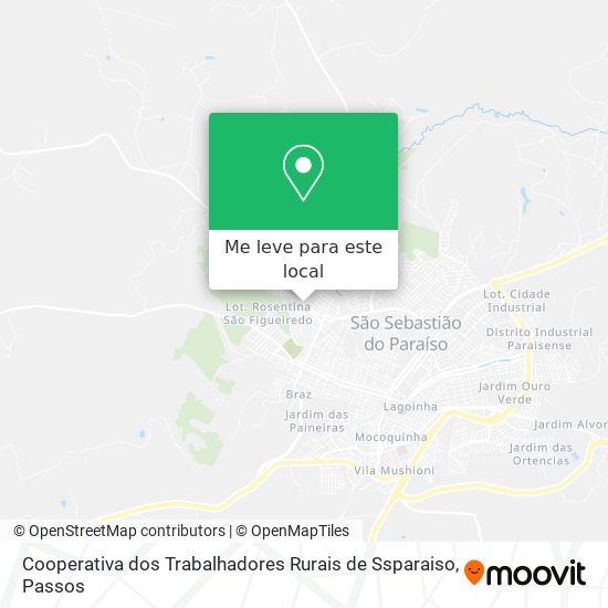 Cooperativa dos Trabalhadores Rurais de Ssparaiso mapa