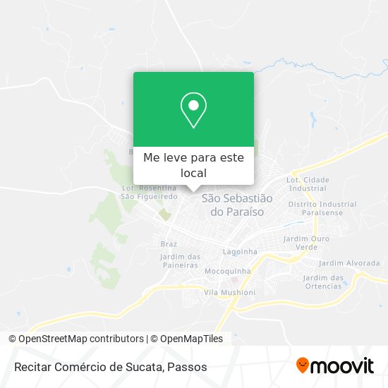 Recitar Comércio de Sucata mapa
