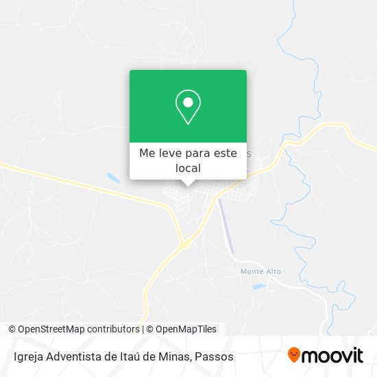 Igreja Adventista de Itaú de Minas mapa