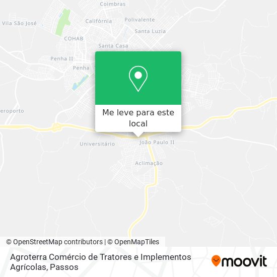 Agroterra Comércio de Tratores e Implementos Agrícolas mapa