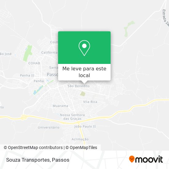 Souza Transportes mapa