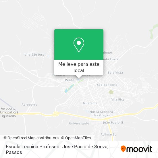 Escola Técnica Professor José Paulo de Souza mapa