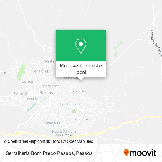 Serralheria Bom Preco Passos mapa