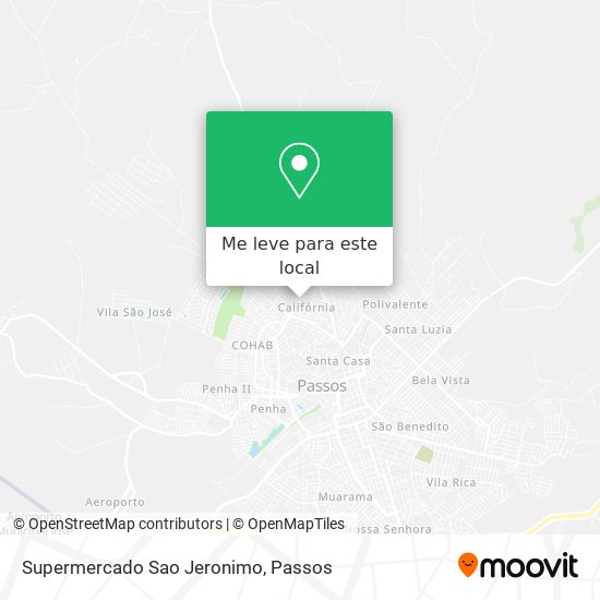 Supermercado Sao Jeronimo mapa