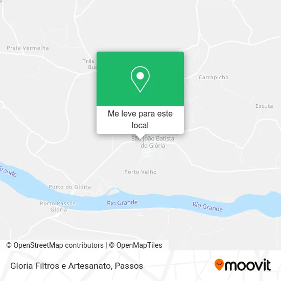 Gloria Filtros e Artesanato mapa