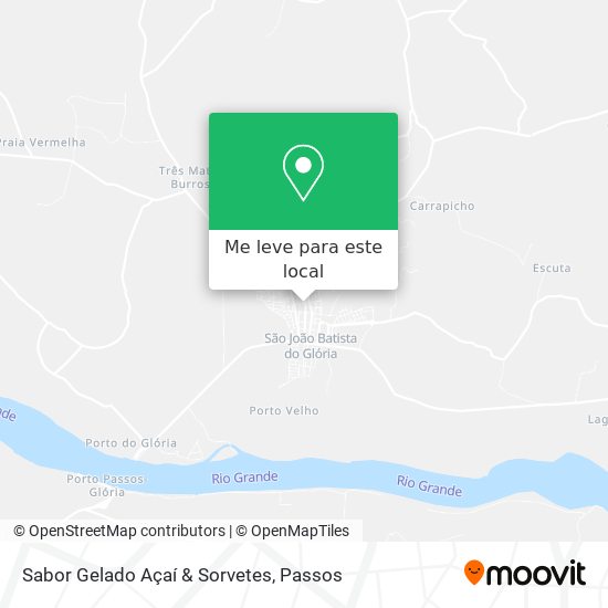 Sabor Gelado Açaí & Sorvetes mapa