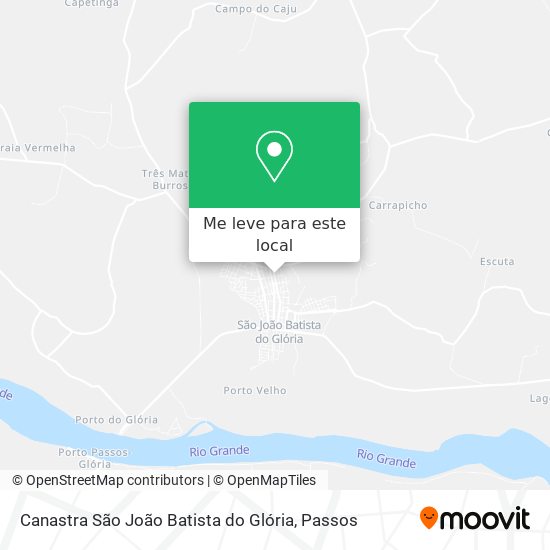 Canastra São João Batista do Glória mapa