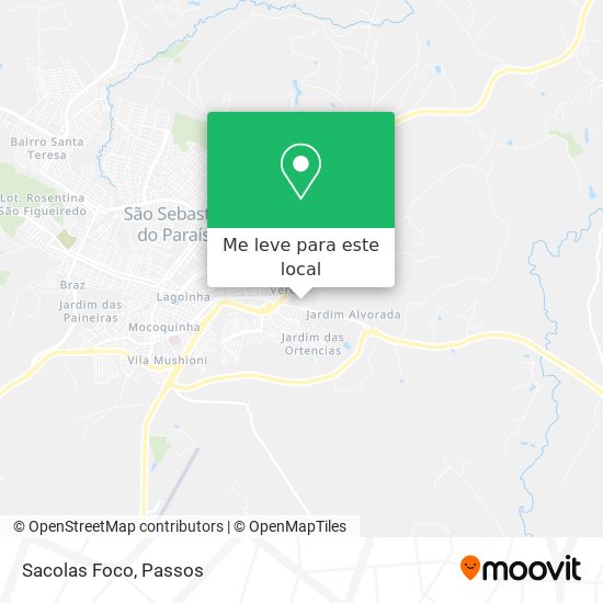 Sacolas Foco mapa