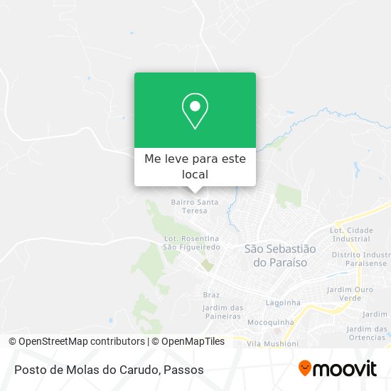 Posto de Molas do Carudo mapa