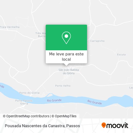 Pousada Nascentes da Canastra mapa