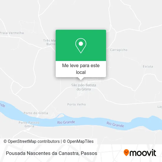Pousada Nascentes da Canastra mapa