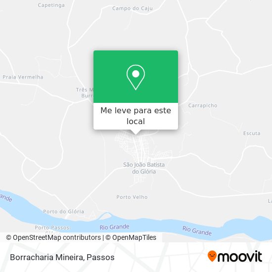 Borracharia Mineira mapa