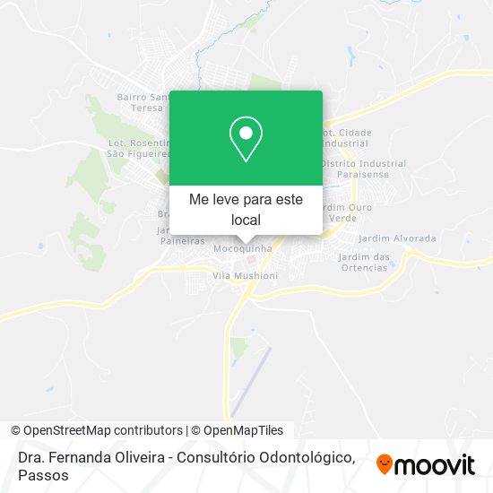 Dra. Fernanda Oliveira - Consultório Odontológico mapa