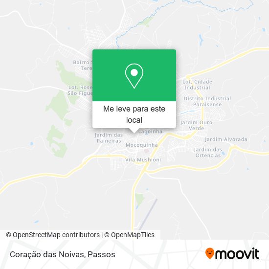 Coração das Noivas mapa