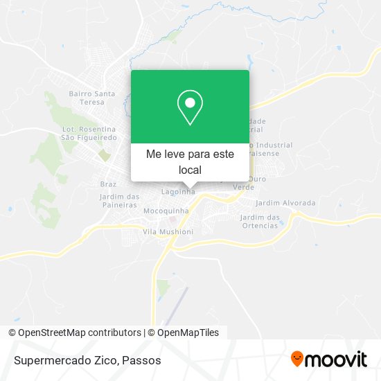 Supermercado Zico mapa