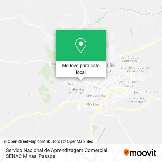 Servico Nacional de Aprendizagem Comercial SENAC Minas mapa