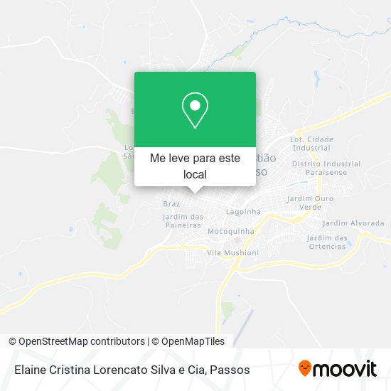 Elaine Cristina Lorencato Silva e Cia mapa