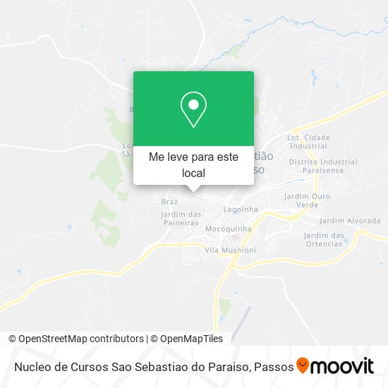 Nucleo de Cursos Sao Sebastiao do Paraiso mapa