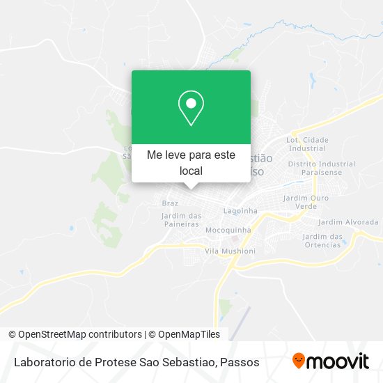 Laboratorio de Protese Sao Sebastiao mapa