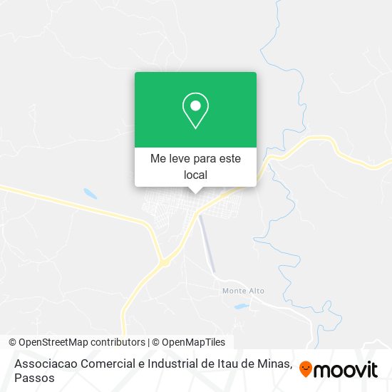 Associacao Comercial e Industrial de Itau de Minas mapa