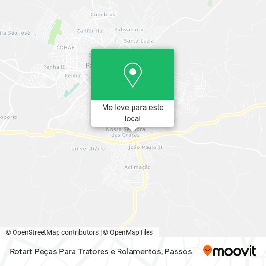 Rotart Peças Para Tratores e Rolamentos mapa