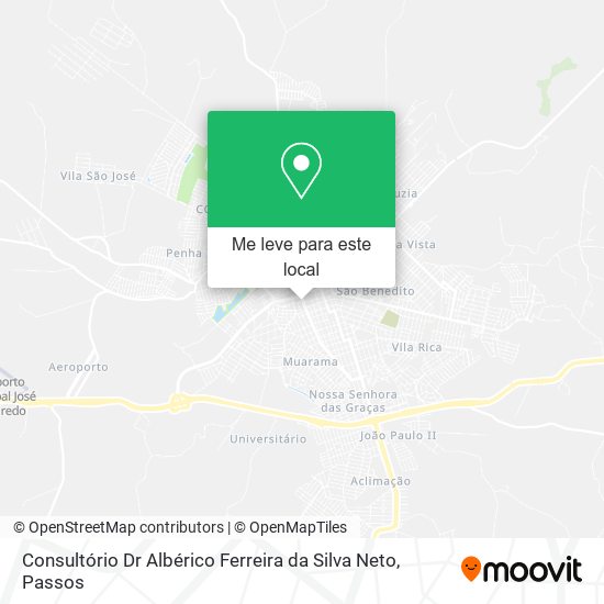 Consultório Dr Albérico Ferreira da Silva Neto mapa