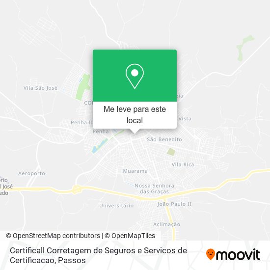 Certificall Corretagem de Seguros e Servicos de Certificacao mapa