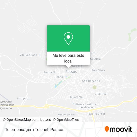 Telemensagem Telenet mapa