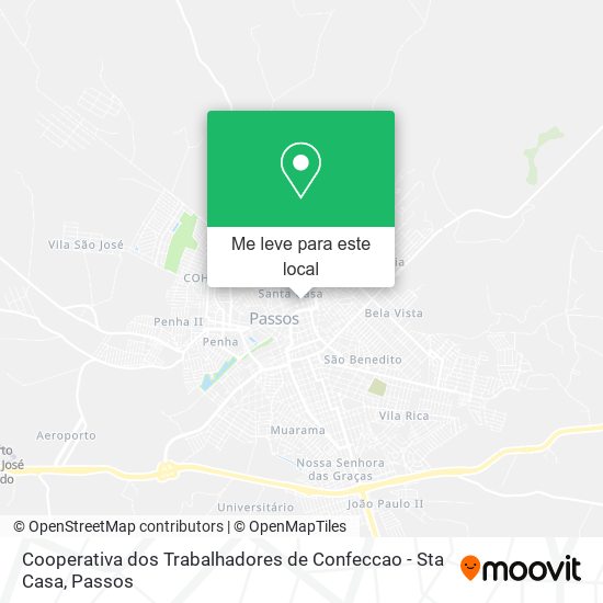 Cooperativa dos Trabalhadores de Confeccao - Sta Casa mapa