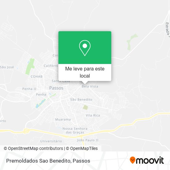 Premoldados Sao Benedito mapa