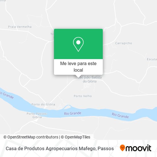 Casa de Produtos Agropecuarios Mafego mapa