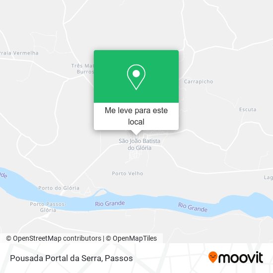 Pousada Portal da Serra mapa