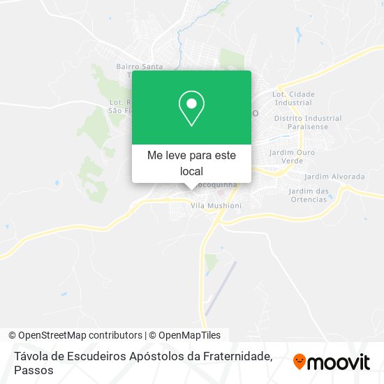 Távola de Escudeiros Apóstolos da Fraternidade mapa