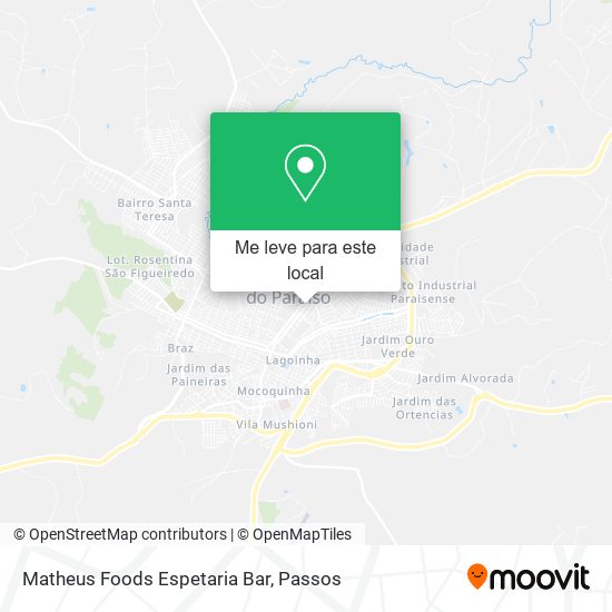 Matheus Foods Espetaria Bar mapa