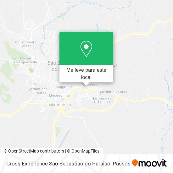 Cross Experience Sao Sebastiao do Paraiso mapa