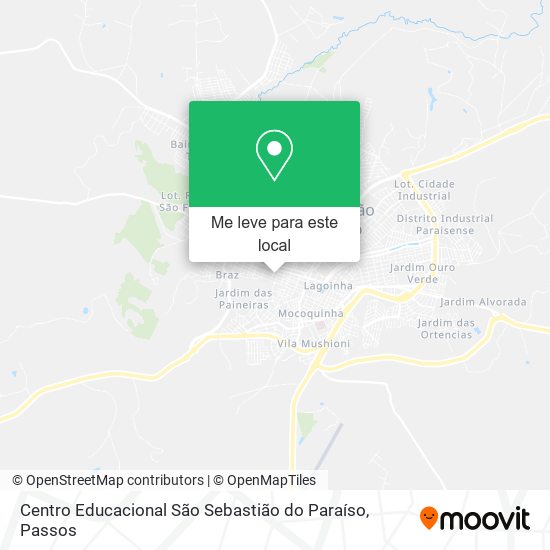 Centro Educacional São Sebastião do Paraíso mapa