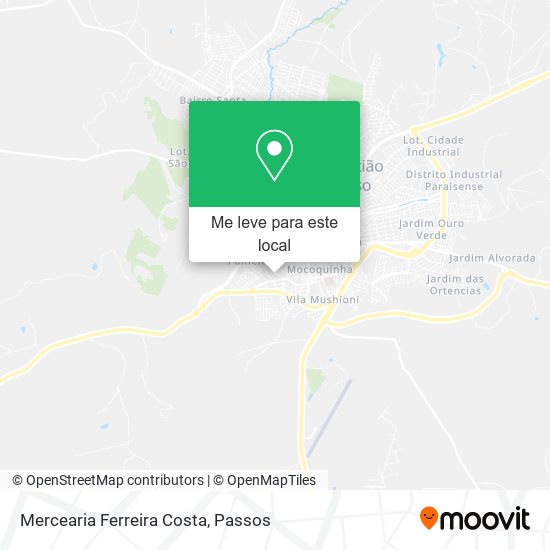 Mercearia Ferreira Costa mapa