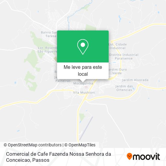 Comercial de Cafe Fazenda Nossa Senhora da Conceicao mapa