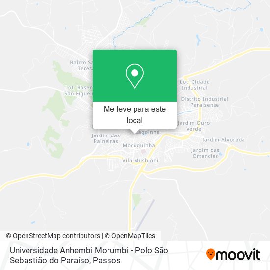 Universidade Anhembi Morumbi - Polo São Sebastião do Paraíso mapa