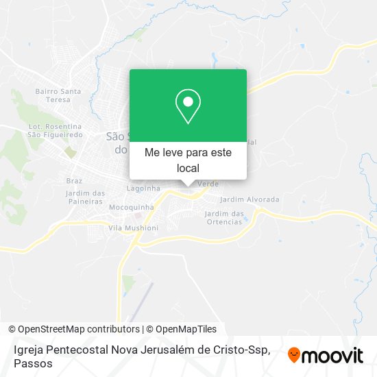 Igreja Pentecostal Nova Jerusalém de Cristo-Ssp mapa