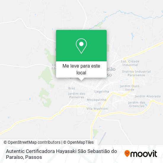Autentic Certificadora Hayasaki São Sebastião do Paraíso mapa