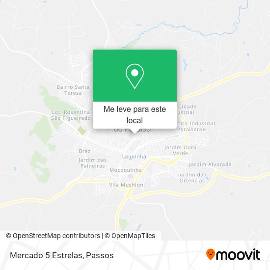 Mercado 5 Estrelas mapa