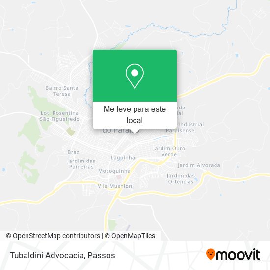 Tubaldini Advocacia mapa
