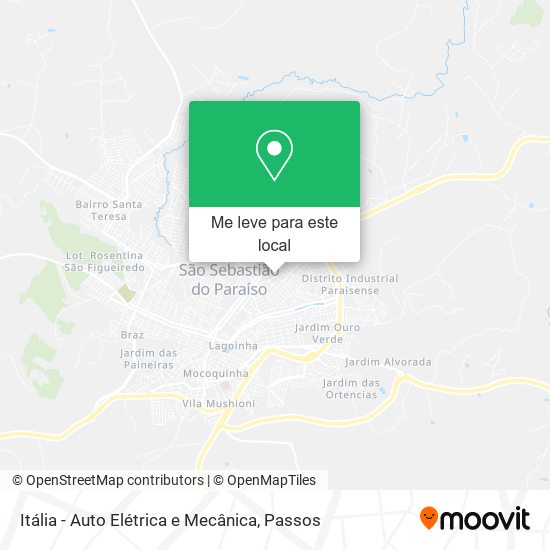 Itália - Auto Elétrica e Mecânica mapa