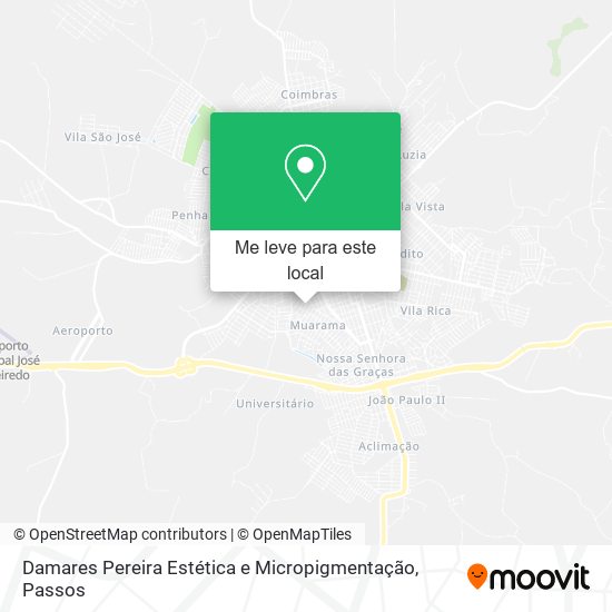 Damares Pereira Estética e Micropigmentação mapa