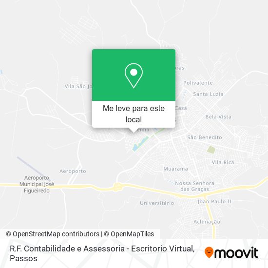 R.F. Contabilidade e Assessoria - Escritorio Virtual mapa
