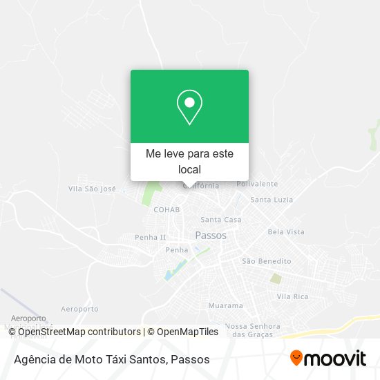 Agência de Moto Táxi Santos mapa