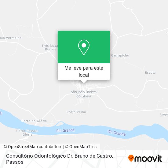 Consultório Odontológico Dr. Bruno de Castro mapa