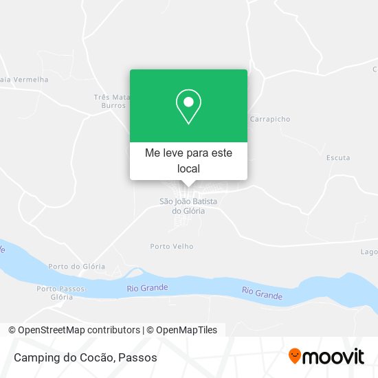 Camping do Cocão mapa