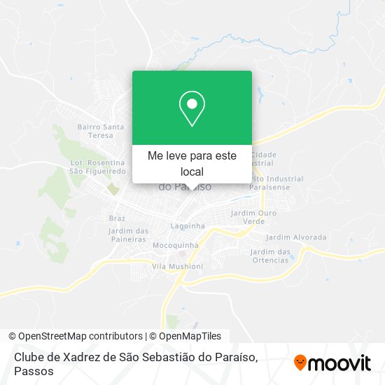 Clube de Xadrez de São Sebastião do Paraíso mapa